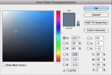 Photoshop color picker