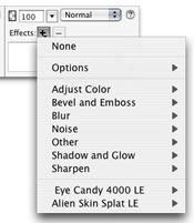 effects options