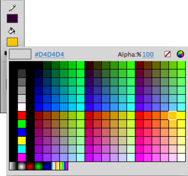 color swatches