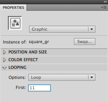 looping a graphic symbol